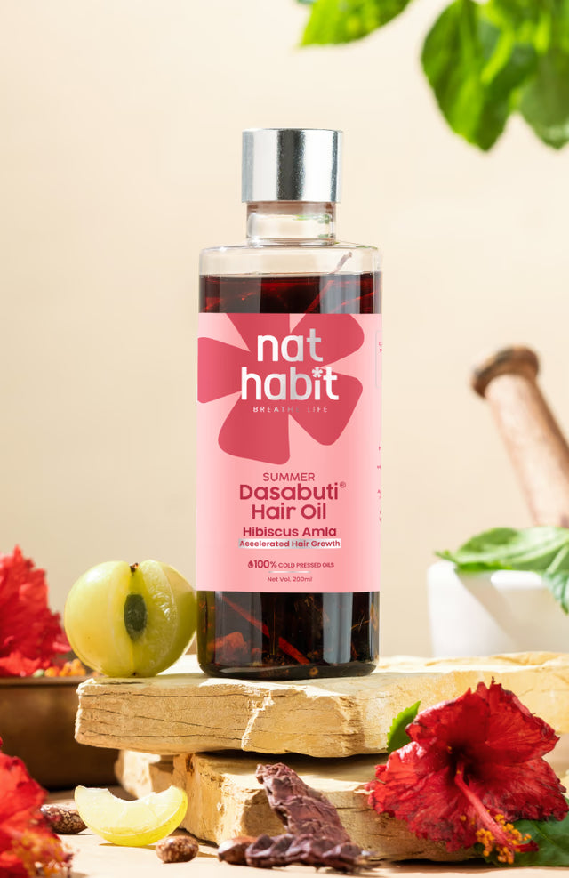 Hibiscus Amla DASABUTI Summer Hair Oil