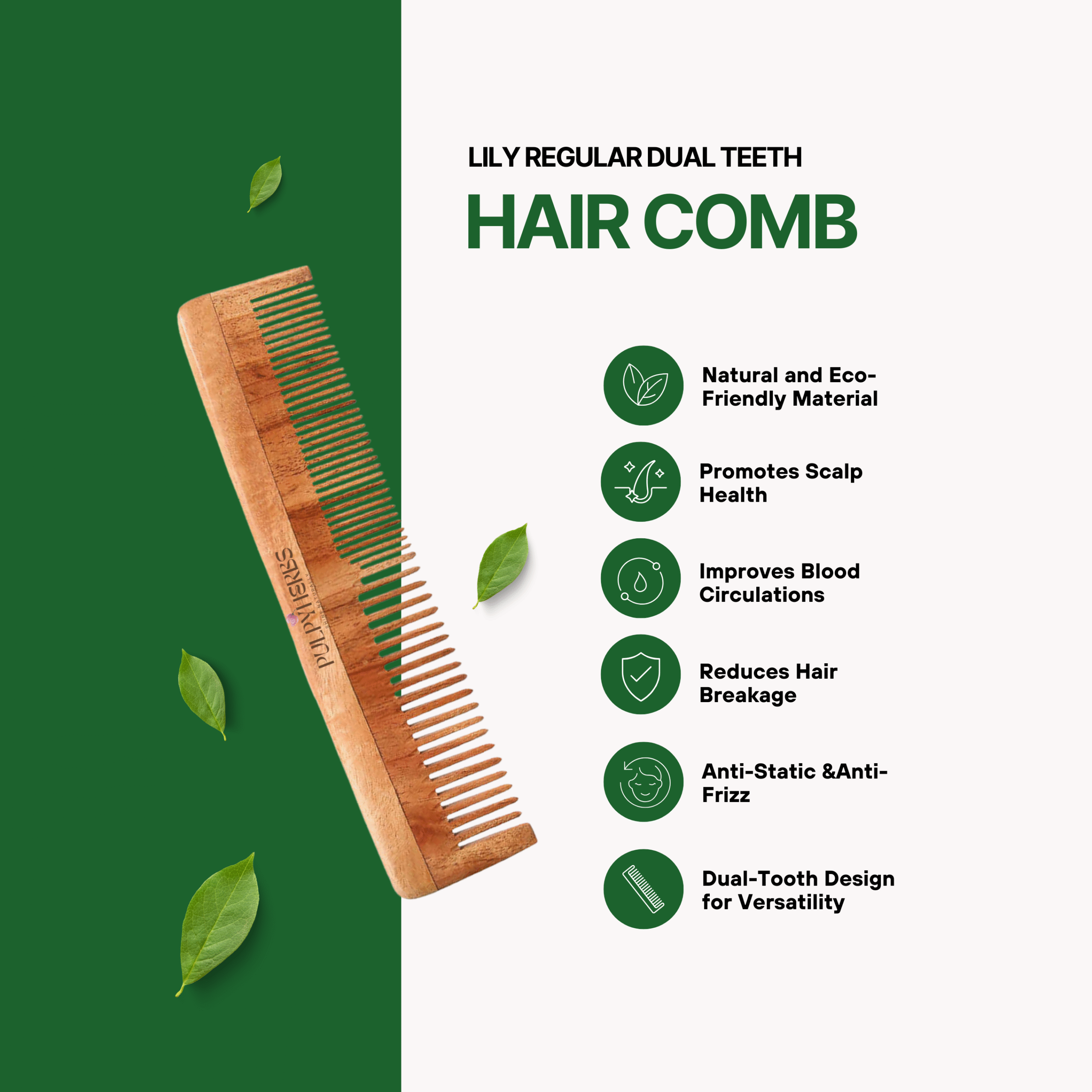 Dual Teeth Hair Comb